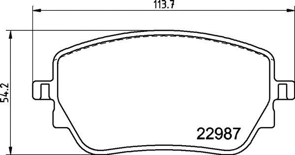 Brake Pad Set, disc brake (P 50 148)