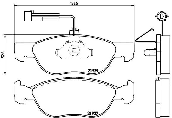 Brake Pad Set, disc brake (P 23 071)