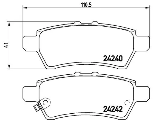 Brake Pad Set, disc brake (P 56 060)