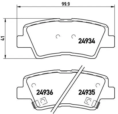 Brake Pad Set, disc brake (P 30 047)