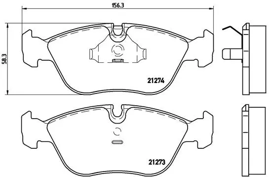 Brake Pad Set, disc brake (P 86 013)