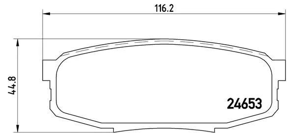 Brake Pad Set, disc brake (P 83 098)