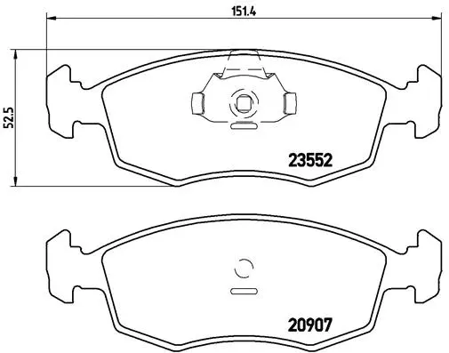 Brake Pad Set, disc brake (P 23 079)