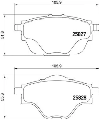 Brake Pad Set, disc brake (P 61 124)