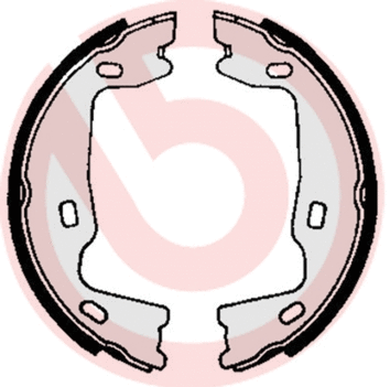 Brake Shoe Set, parking brake (S 59 521)