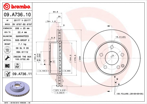 Brake Disc (09.A736.10)