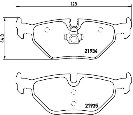 Brake Pad Set, disc brake (P 06 025)