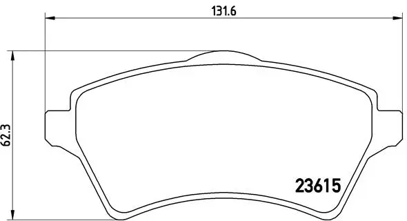 Brake Pad Set, disc brake (P 44 011)