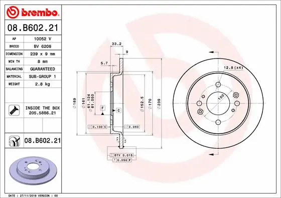 Brake Disc (08.B602.21)