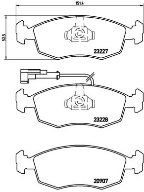 Brake Pad Set, disc brake (P 23 121)