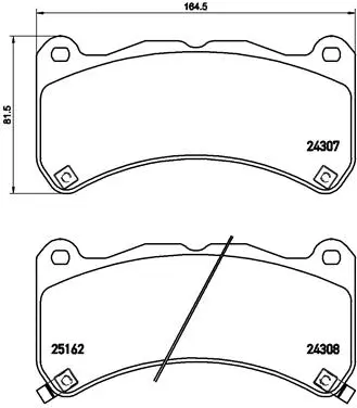 Brake Pad Set, disc brake (P 83 146)