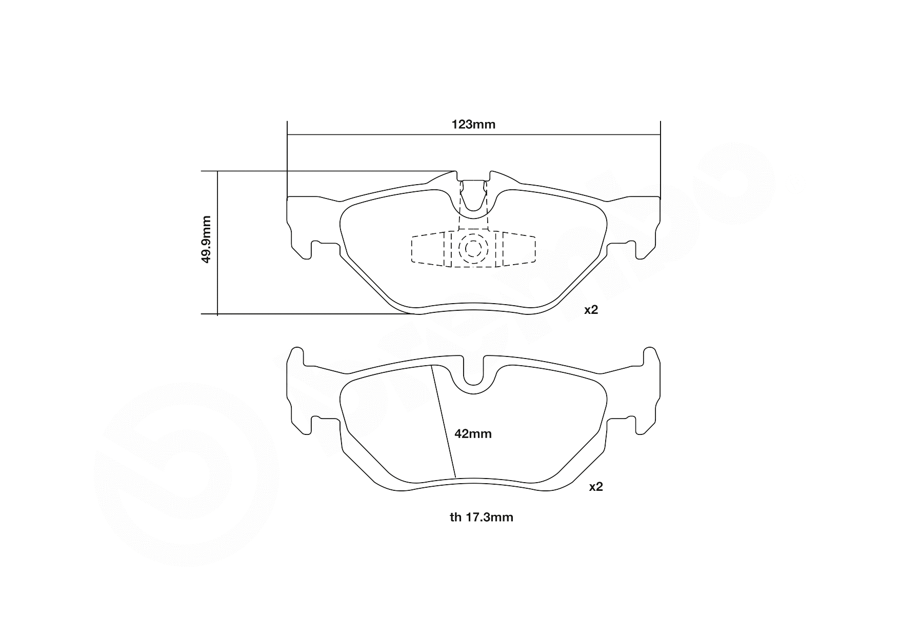 High Performance Brake Pad Set