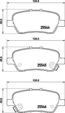 Brake Pad Set, disc brake (P 28 094)