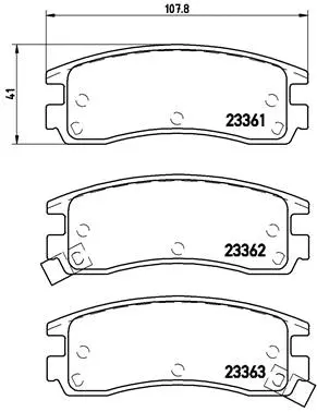Brake Pad Set, disc brake (P 59 027)