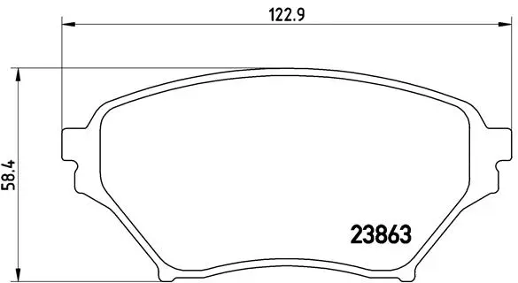 Brake Pad Set, disc brake (P 49 029)