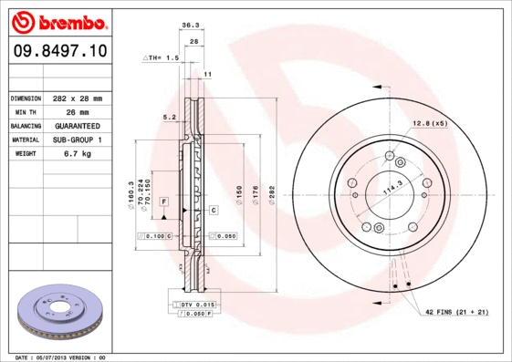 Brake Disc (09.8497.10)