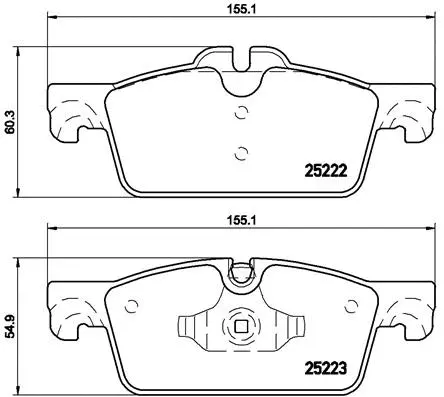 Brake Pad Set, disc brake (P 61 112)