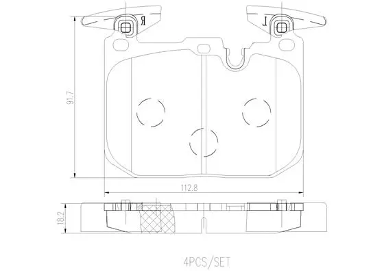 Brake Pad Set, disc brake (P06088N)