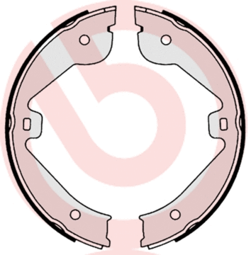 Brake Shoe Set, parking brake (S 85 536)
