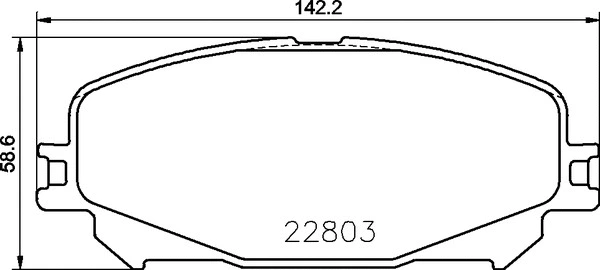 Brake Pad Set, disc brake (P 68 071)