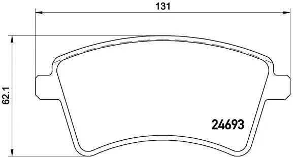 Brake Pad Set, disc brake (P 68 044)