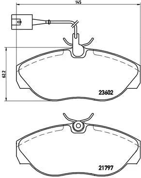 Brake Pad Set, disc brake (P 23 083)