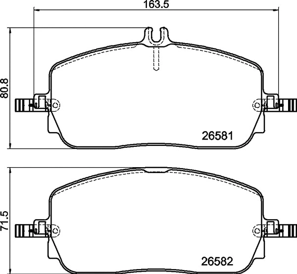 Brake Pad Set, disc brake (P 50 174)