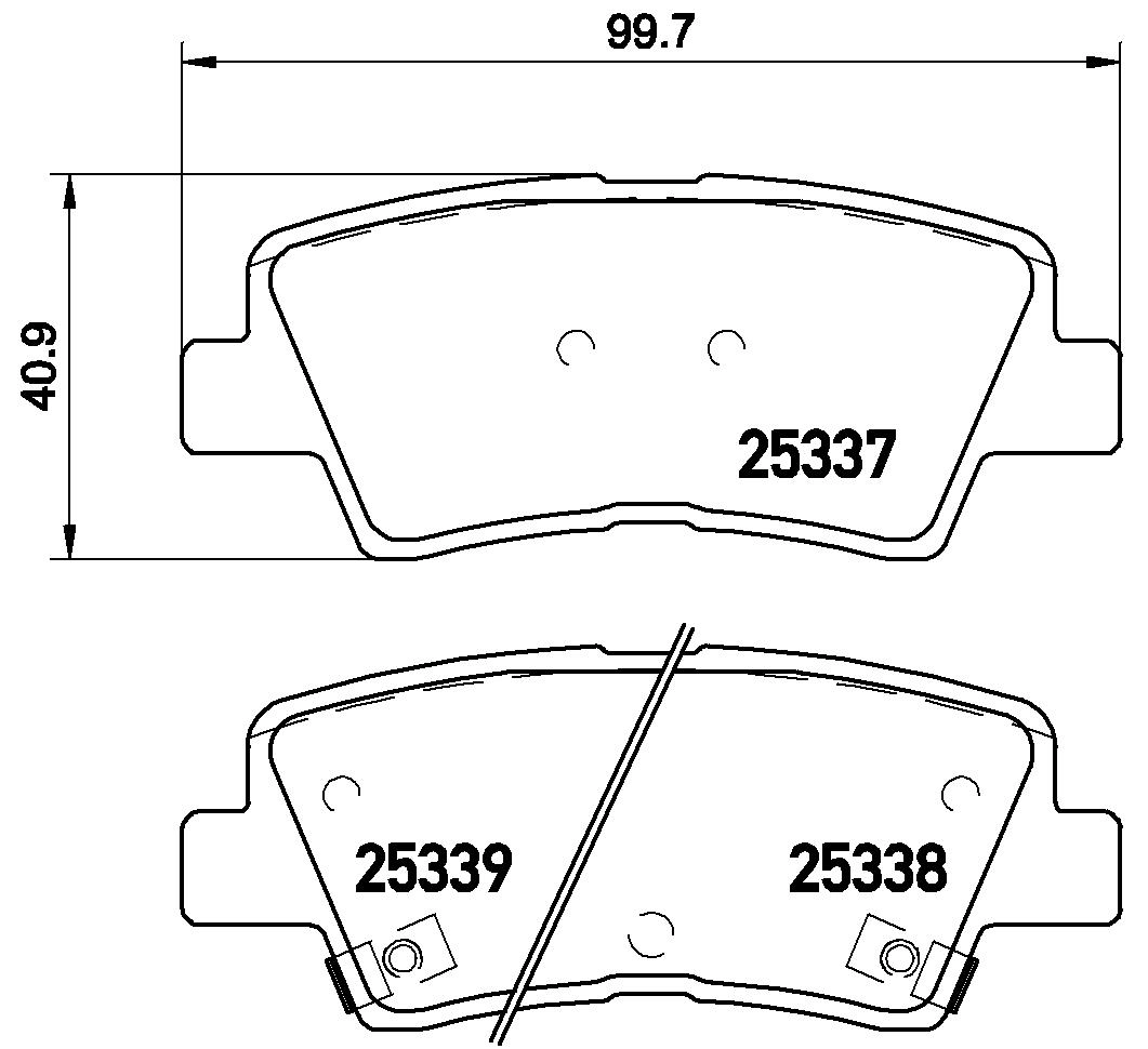 Brake Pad Set, disc brake (P 30 067E)