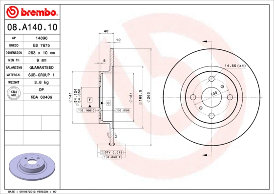 Brake Disc (08.A140.10)