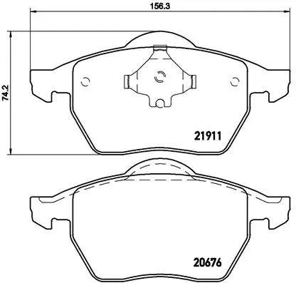Brake Pad Set, disc brake (P 85 035)