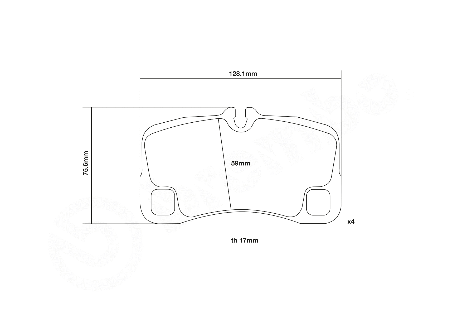 High Performance Brake Pad Set