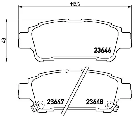 Brake Pad Set, disc brake (P 83 056)