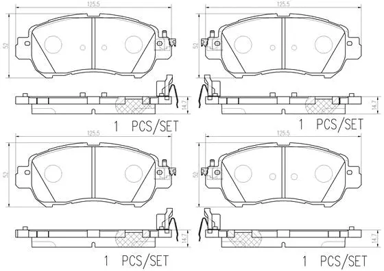 Brake Pad Set, disc brake (P 56 131)