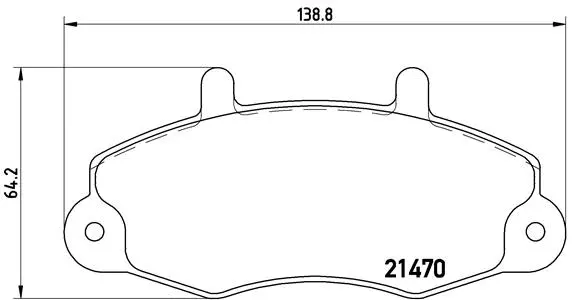 Brake Pad Set, disc brake (P 24 049)