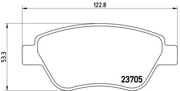 Brake Pad Set, disc brake (P 23 099)