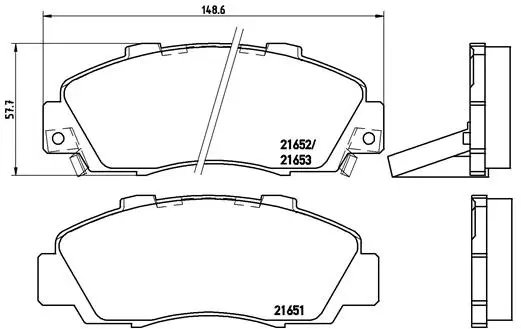 Brake Pad Set, disc brake (P 28 026)
