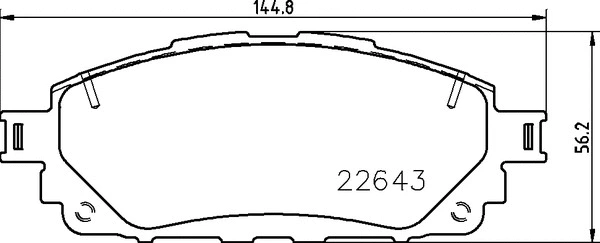 Brake Pad Set, disc brake (P 83 170)