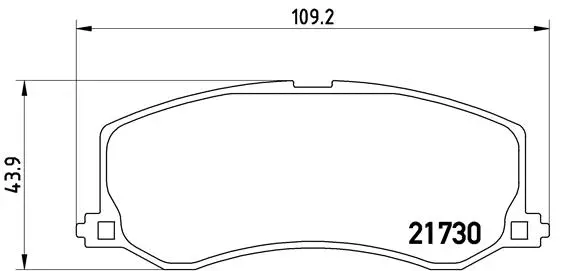 Brake Pad Set, disc brake (P 79 004)