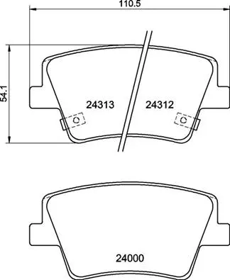 Brake Pad Set, disc brake (P 30 117)