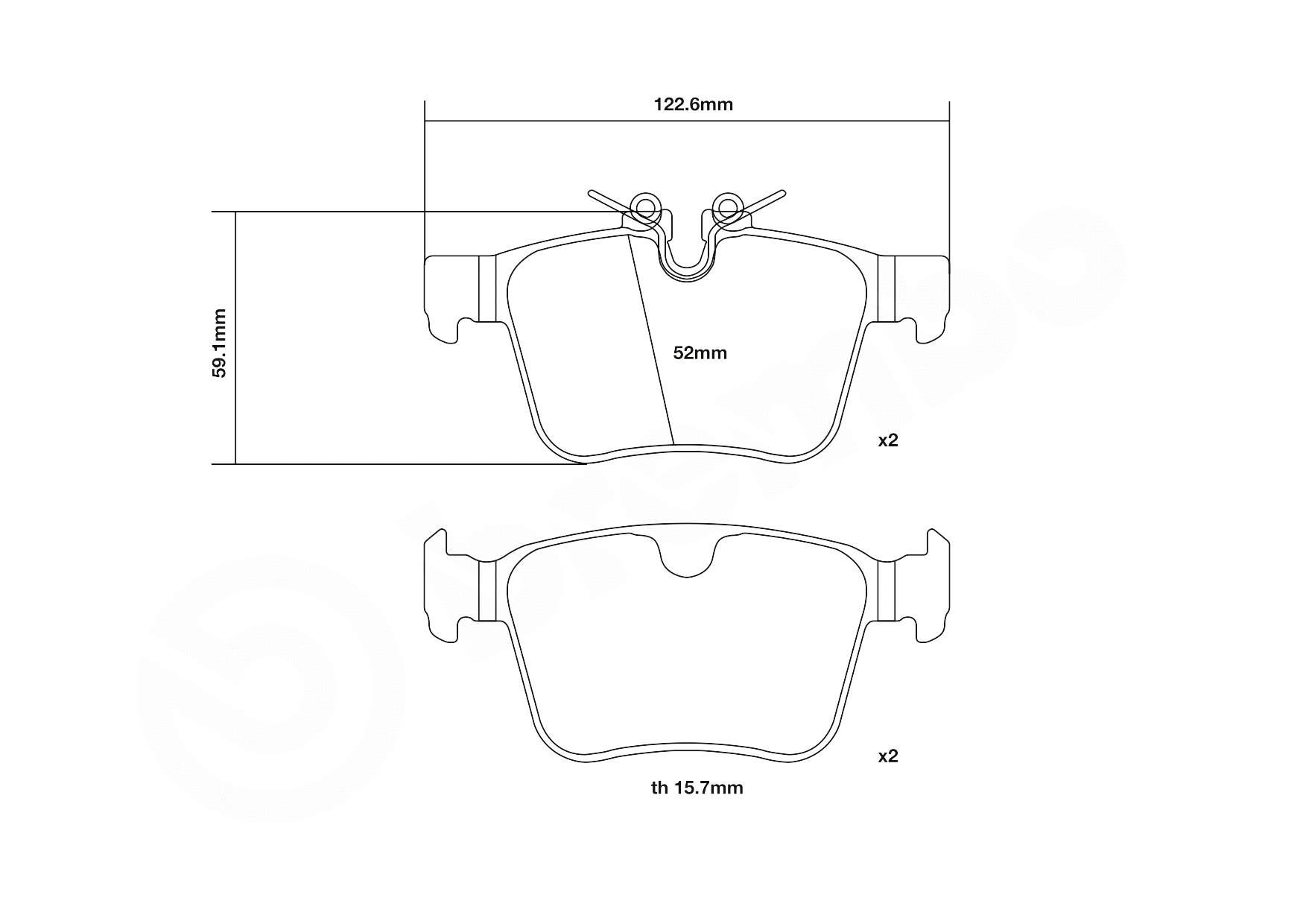 High Performance Brake Pad Set