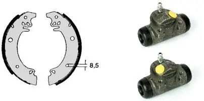 Brake Shoe Set (H 61 020)