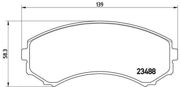 Brake Pad Set, disc brake (P 54 029)