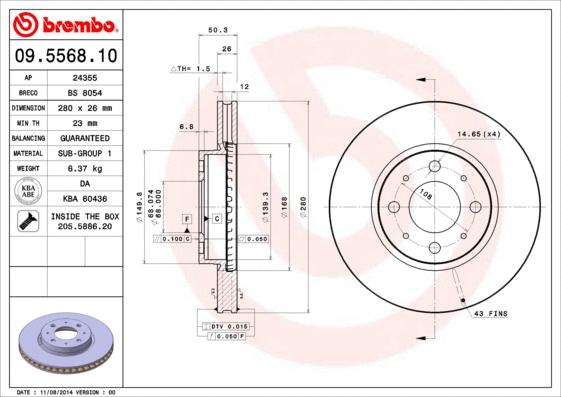 Brake Disc (09.5568.10)
