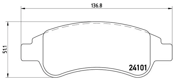Brake Pad Set, disc brake (P 61 082)