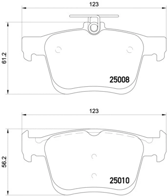 Brake Pad Set, disc brake (P 85 125)
