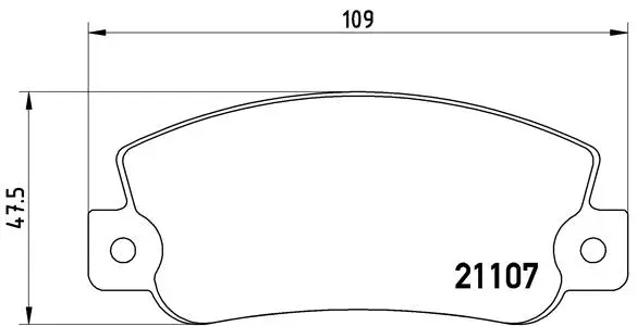 Brake Pad Set, disc brake (P 23 032)