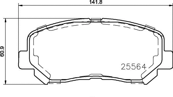 Brake Pad Set, disc brake (P 37 019)
