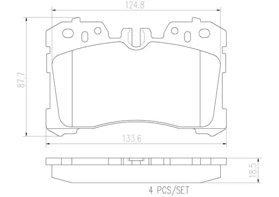 Brake Pad Set, disc brake (P83075N)