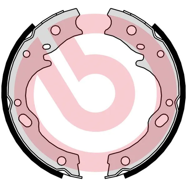 Brake Shoe Set, parking brake (S 34 509)