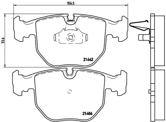 Brake Pad Set, disc brake (P 06 021)